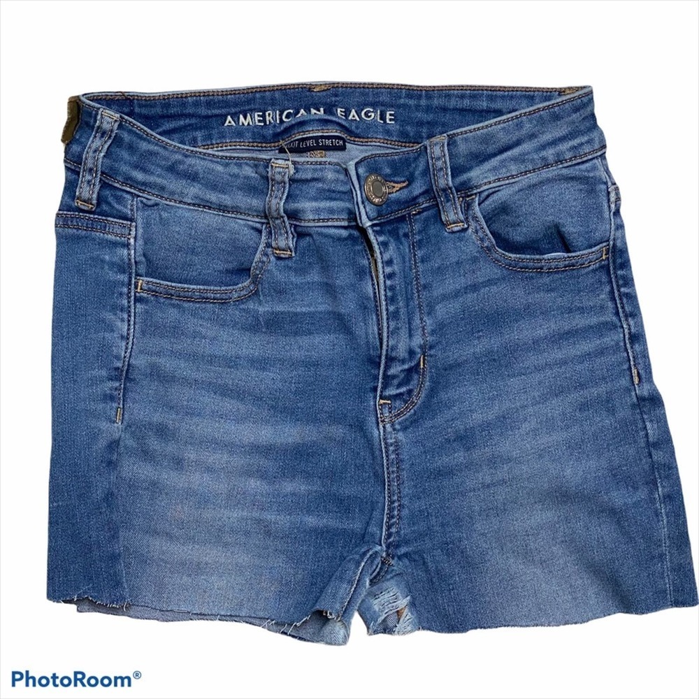 American Eagle Midi Cutoff Denim Shorts cutoff festival jean short 4